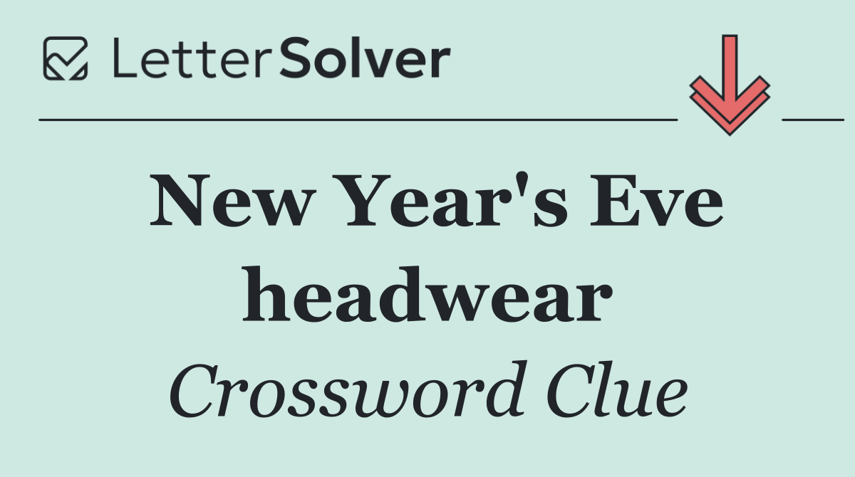 New Year's Eve headwear