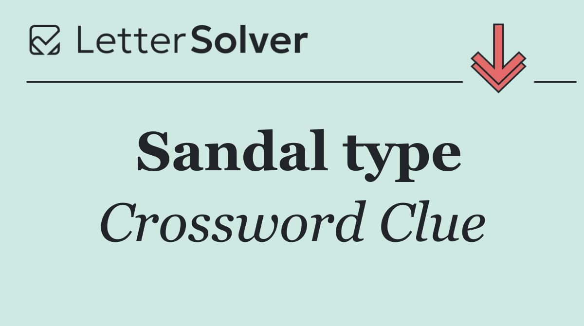 Sandal type