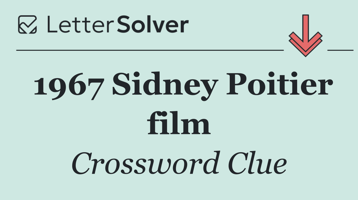 1967 Sidney Poitier film