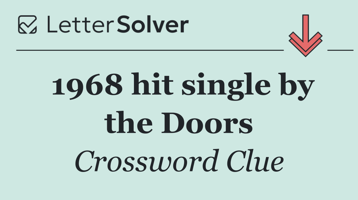 1968 hit single by the Doors