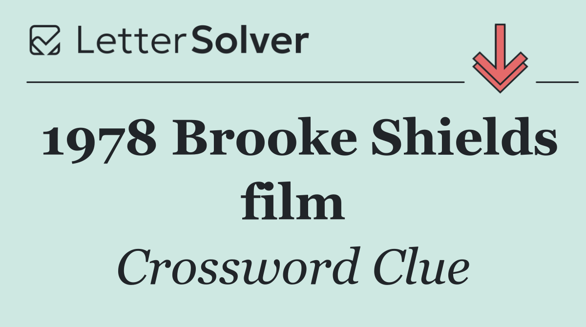 1978 Brooke Shields film