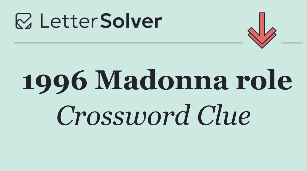 1996 Madonna role