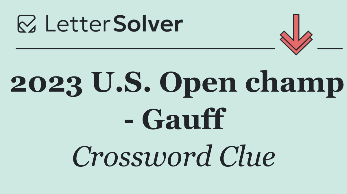 2023 U.S. Open champ   Gauff