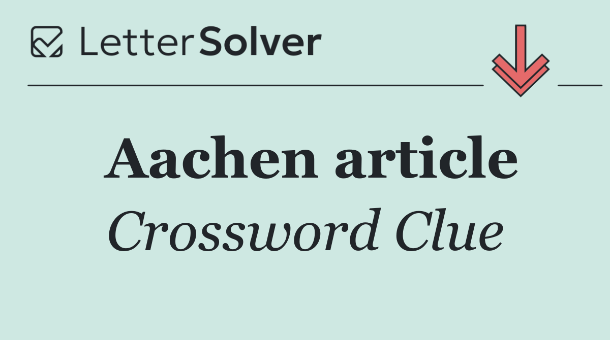 Aachen article