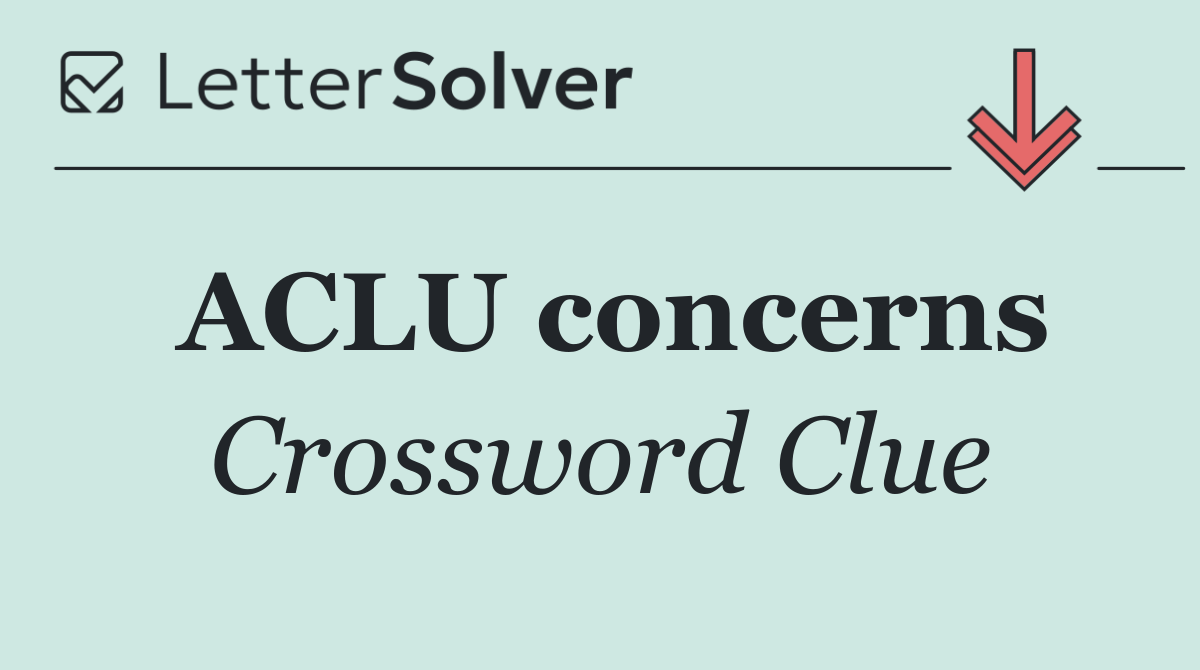 ACLU concerns