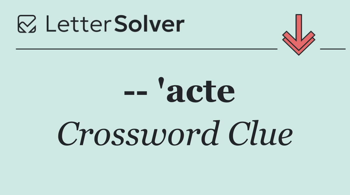    'acte