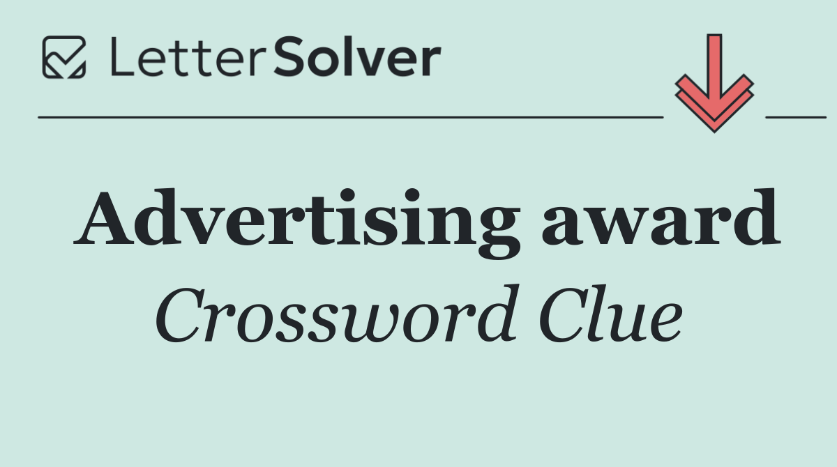 Advertising award