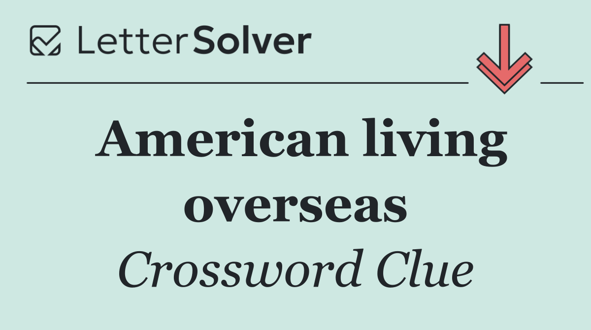 American living overseas
