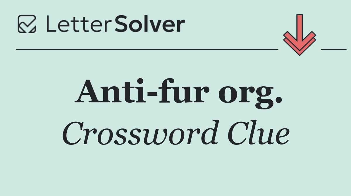 Anti fur org.