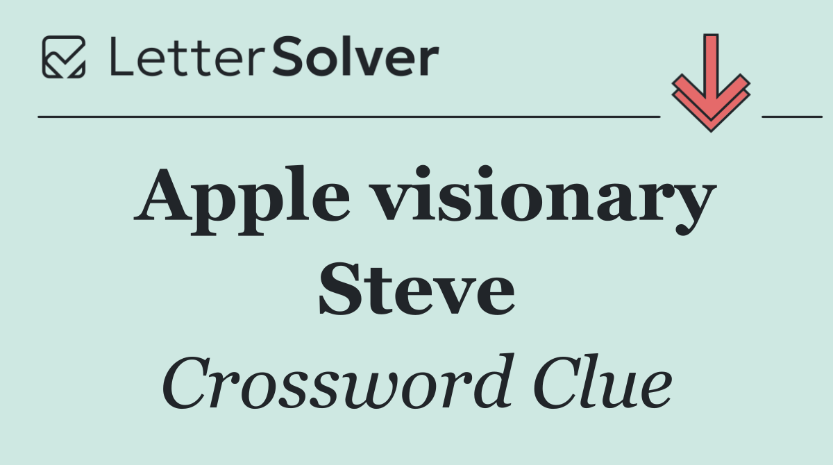 Apple visionary Steve