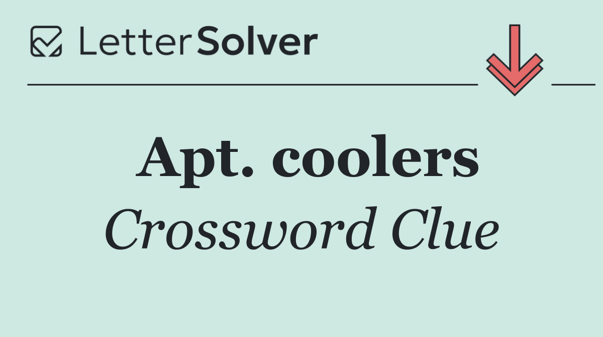 Apt. coolers