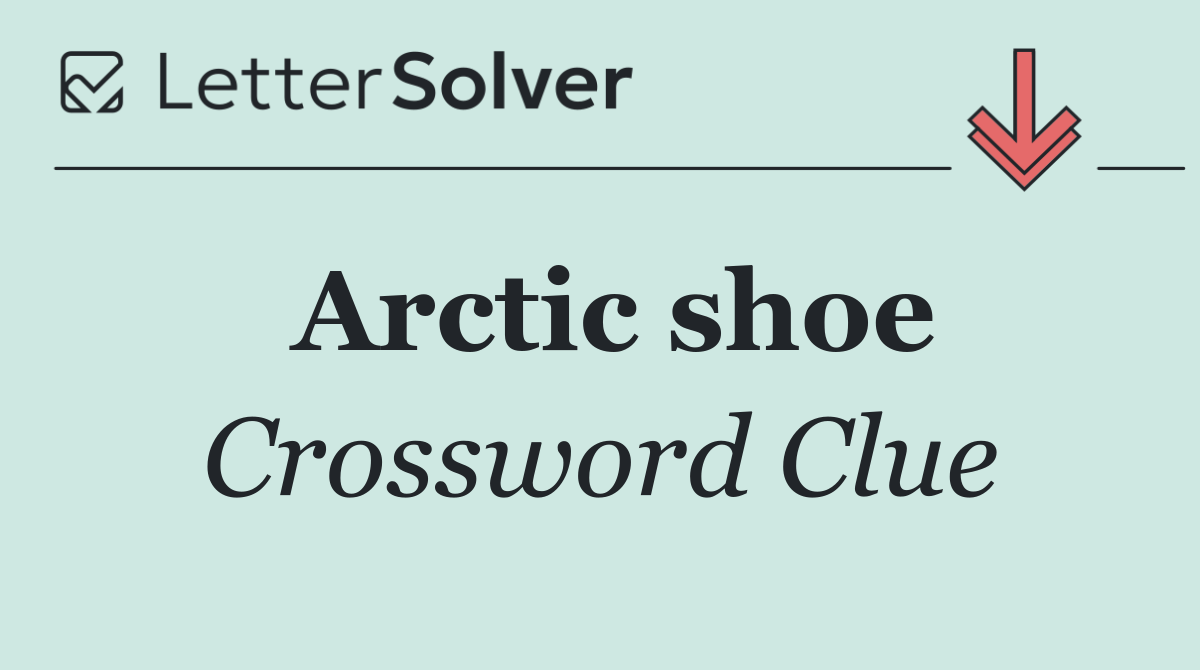 Arctic shoe