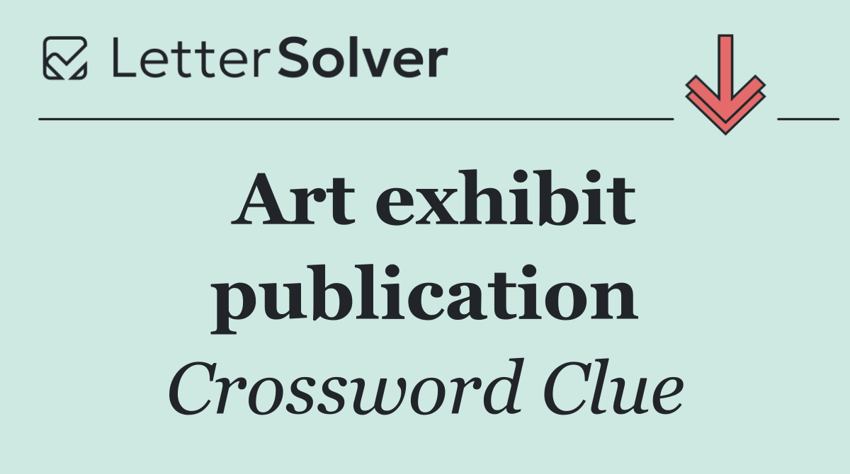 Art exhibit publication