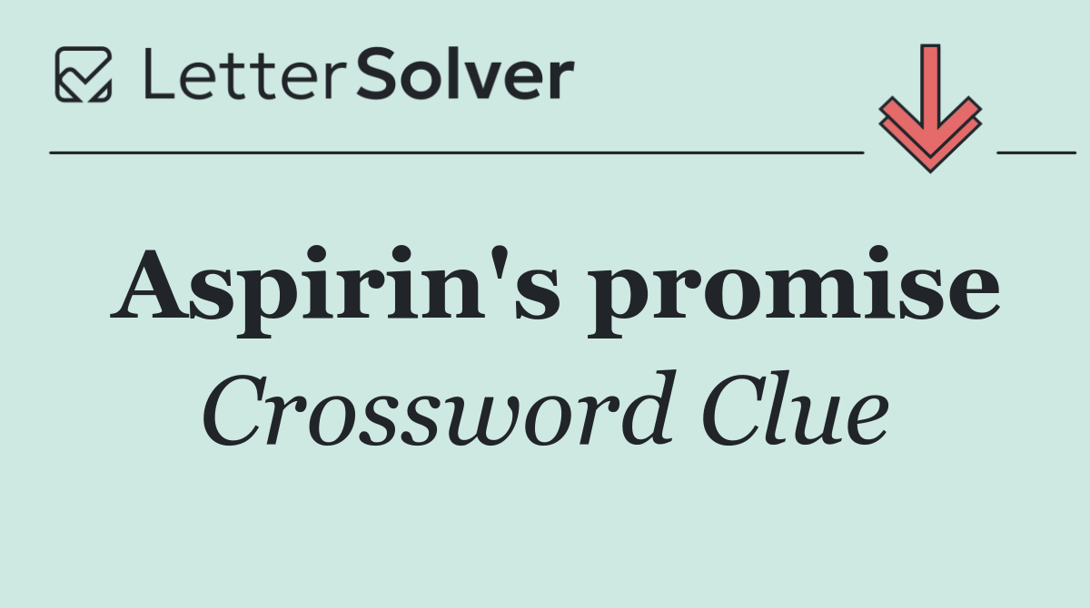 Aspirin's promise