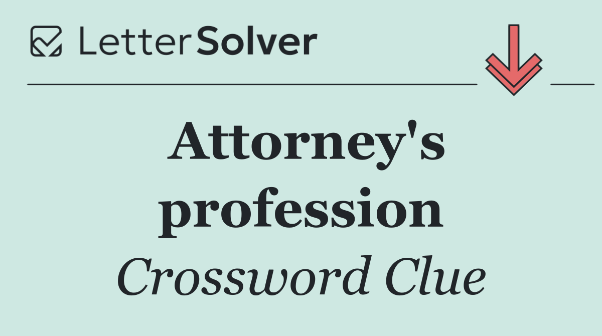 Attorney's profession