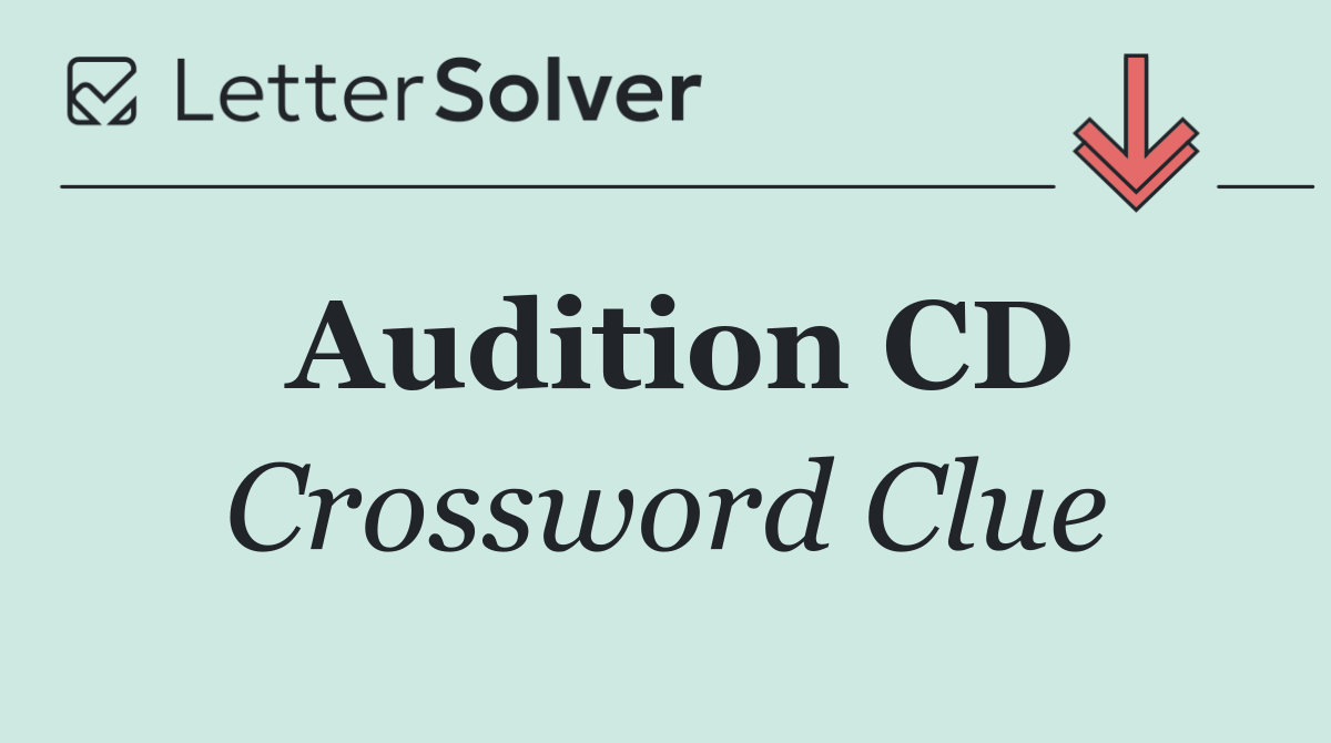 Audition CD