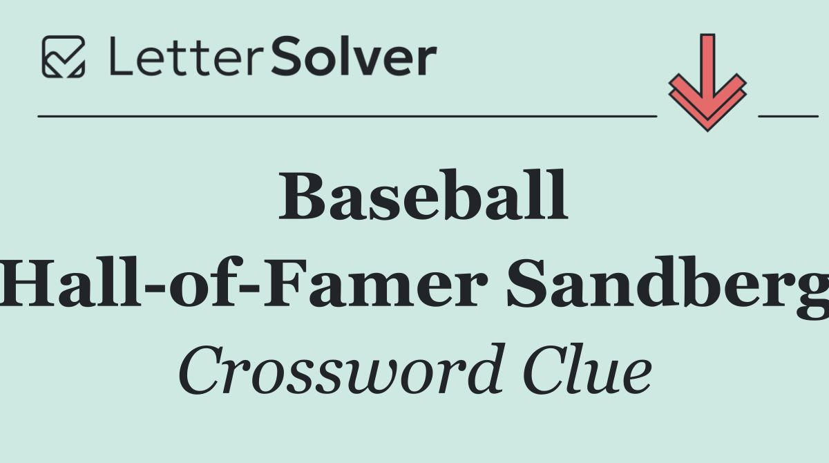 Baseball Hall of Famer Sandberg