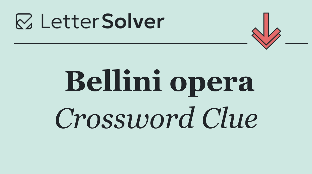 Bellini opera