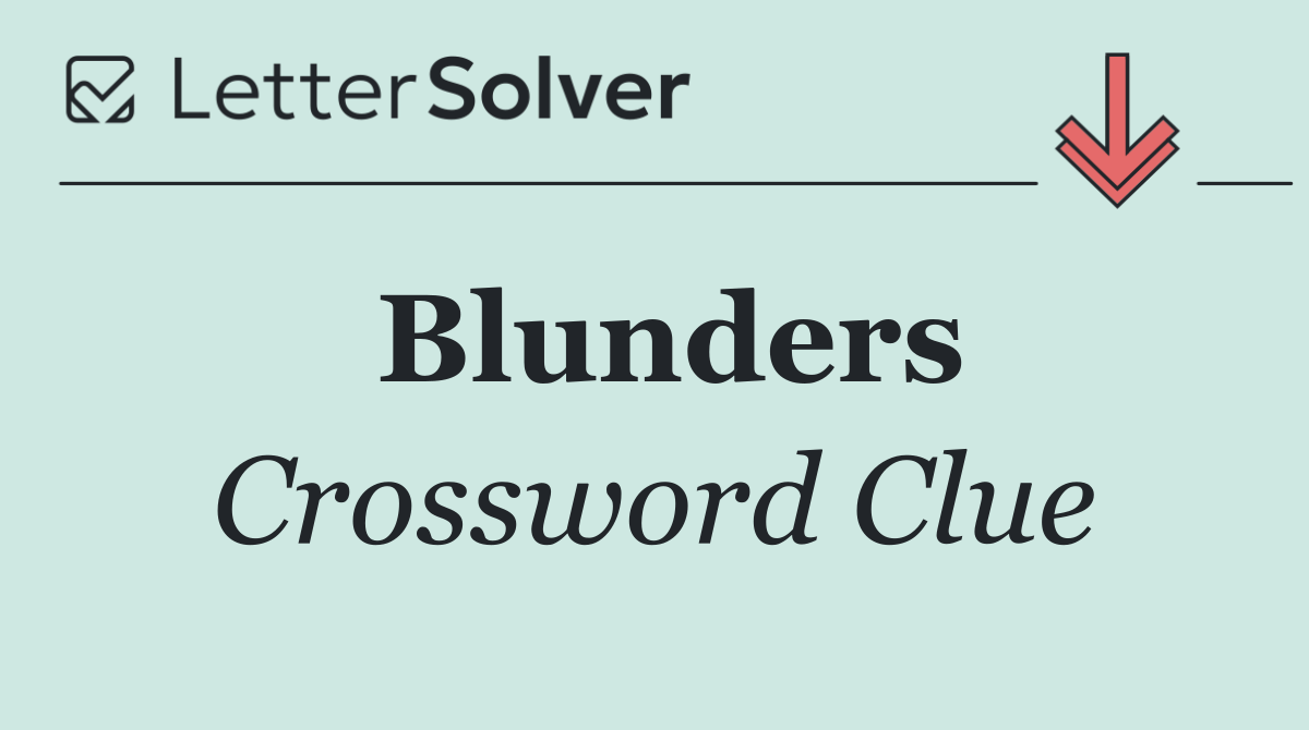 Blunders