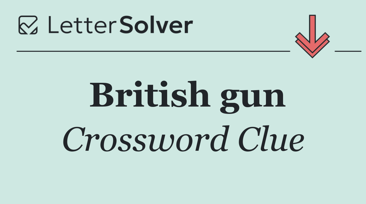 British gun