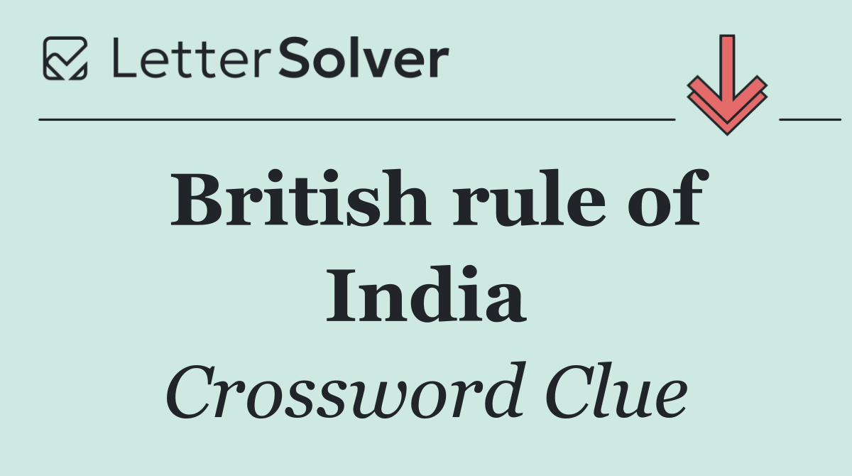 British rule of India