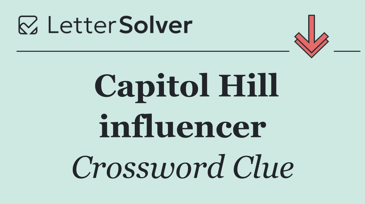 Capitol Hill influencer
