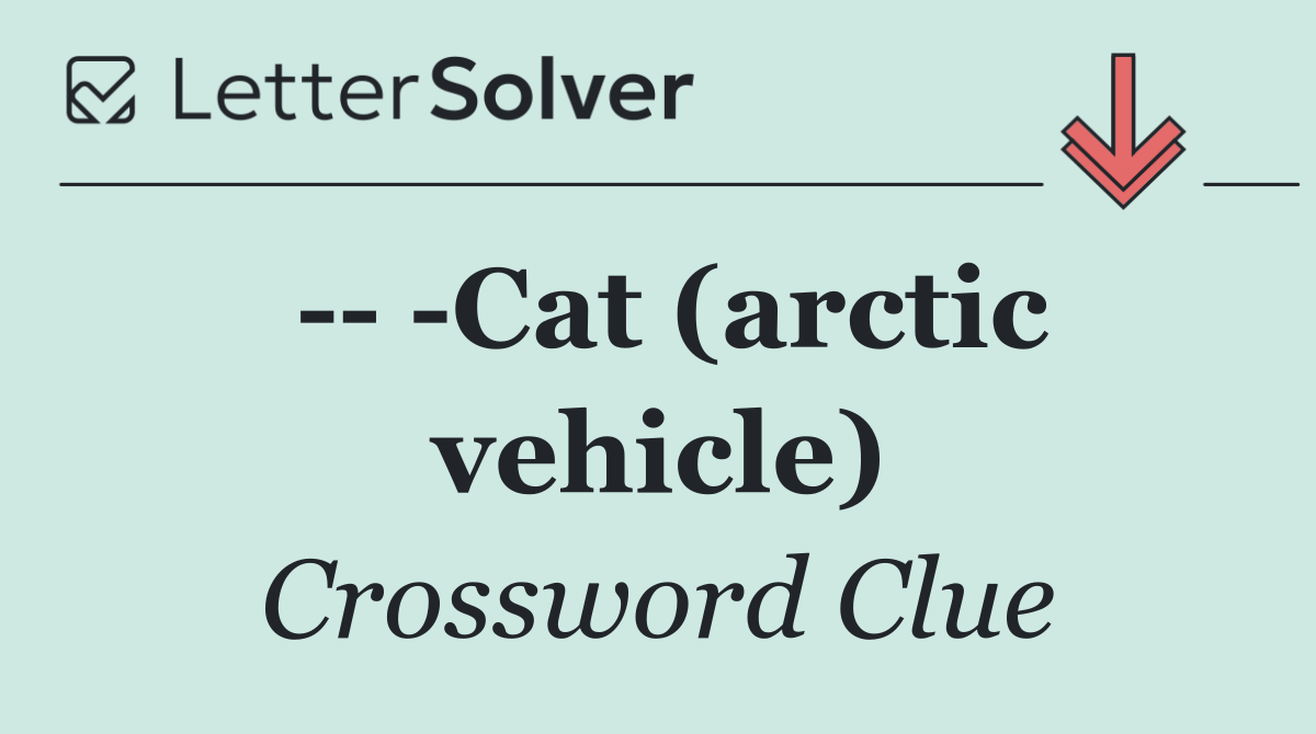    Cat (arctic vehicle)