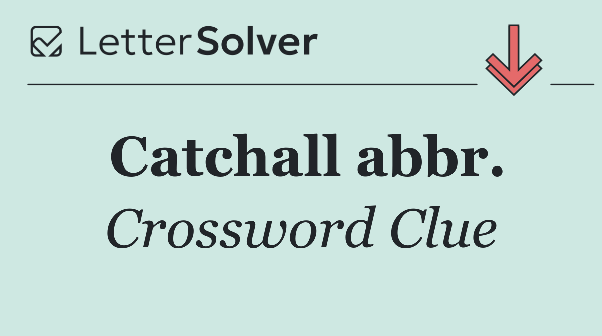 Catchall abbr.