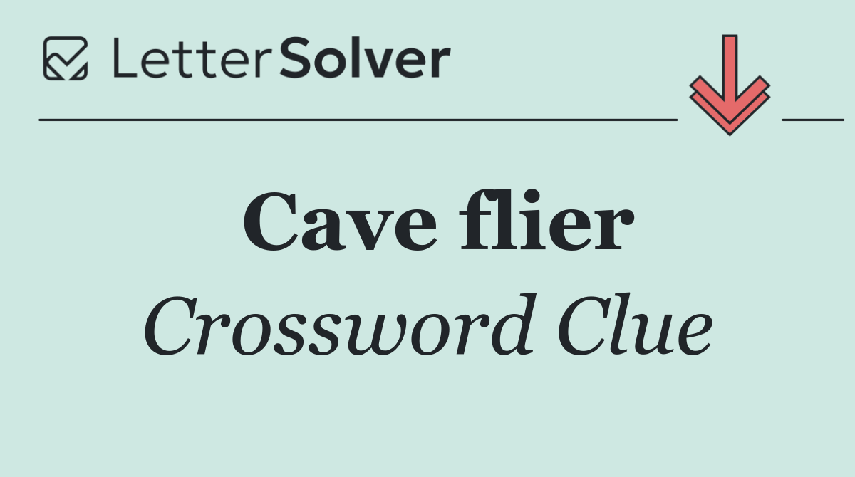 Cave flier