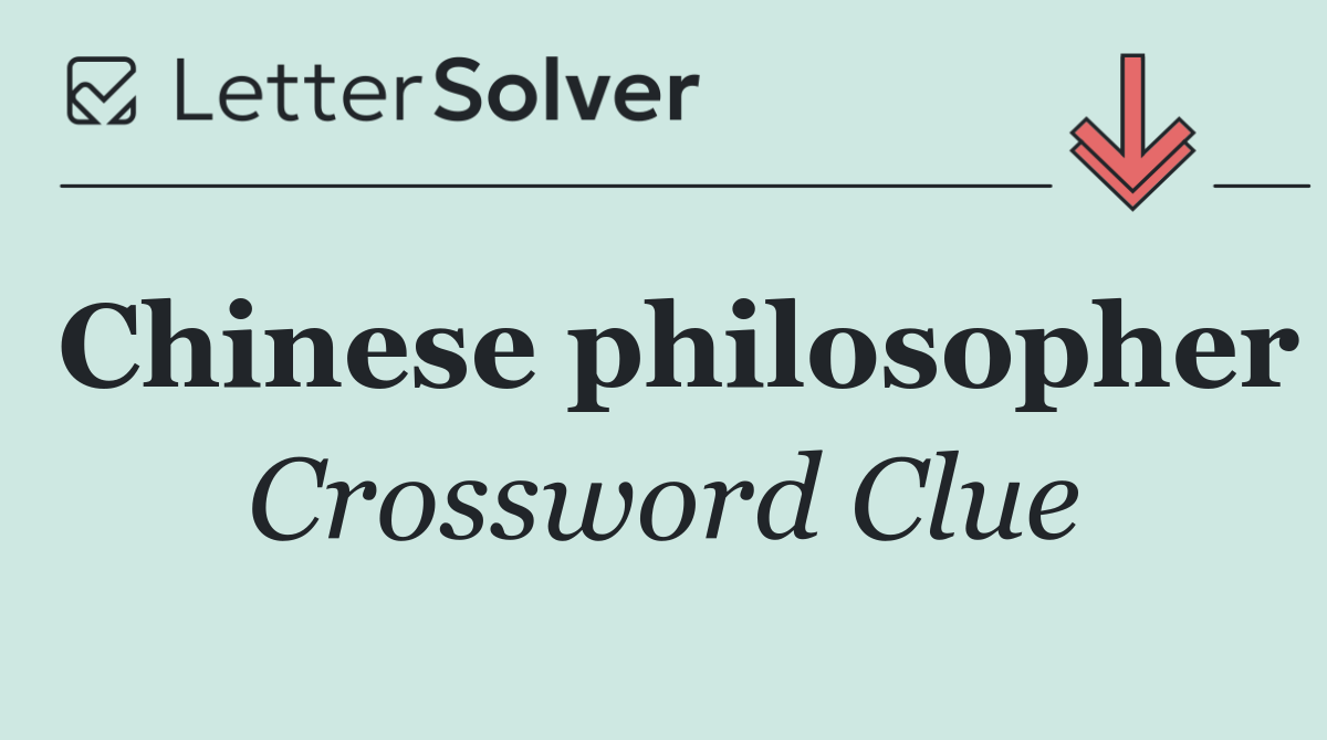 Chinese philosopher