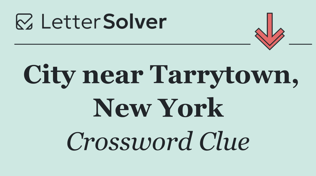 City near Tarrytown, New York