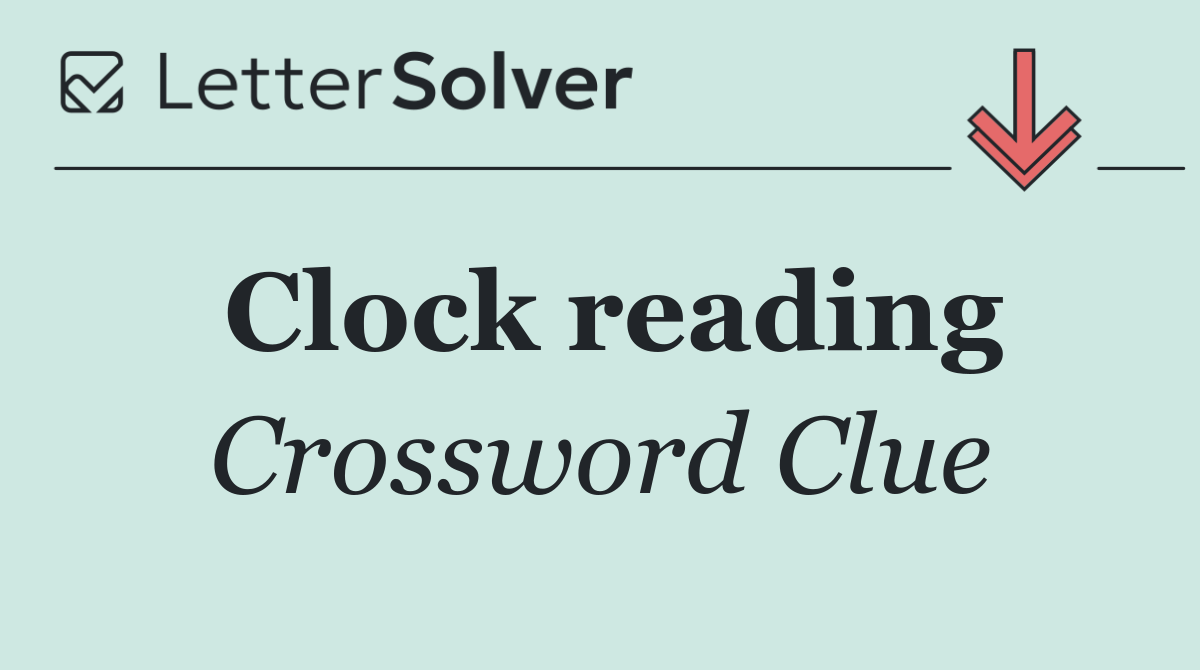 Clock reading