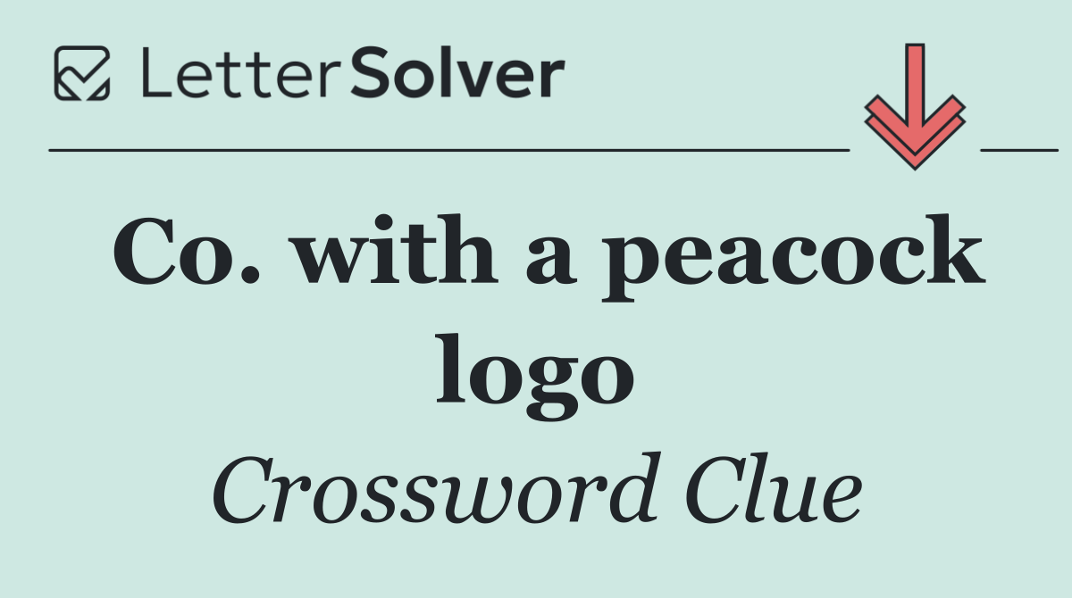 Co. with a peacock logo