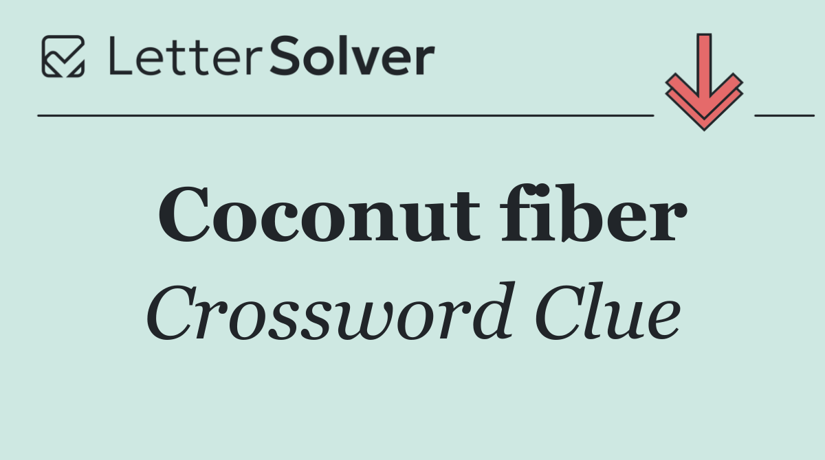 Coconut fiber