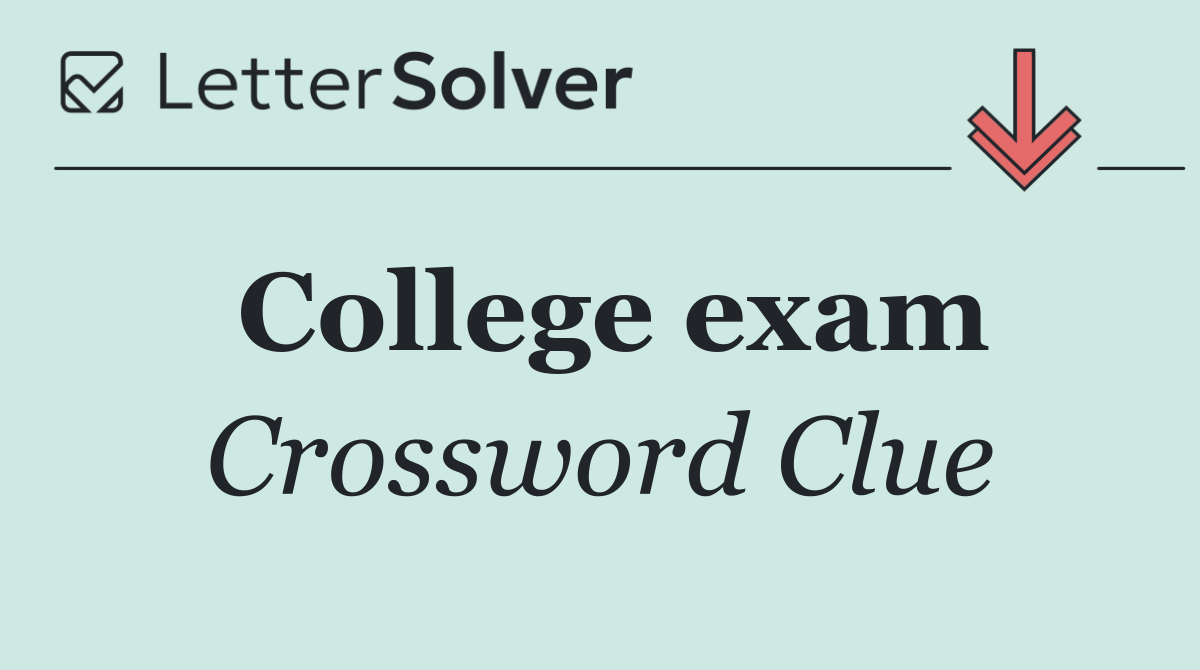 College exam