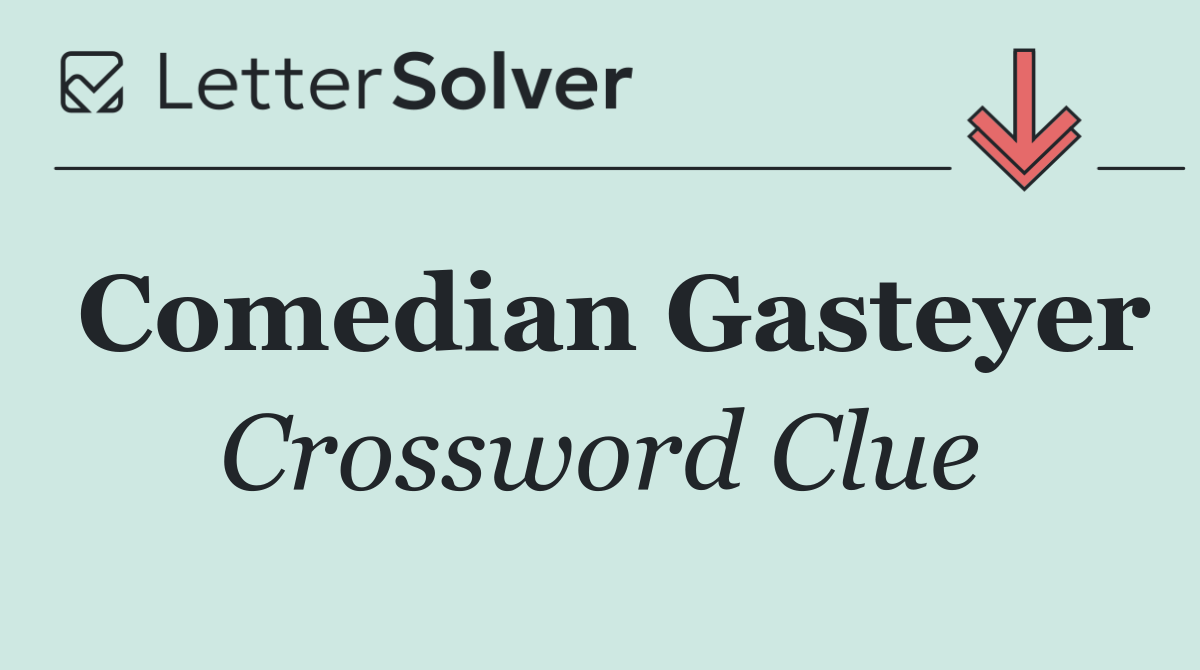 Comedian Gasteyer