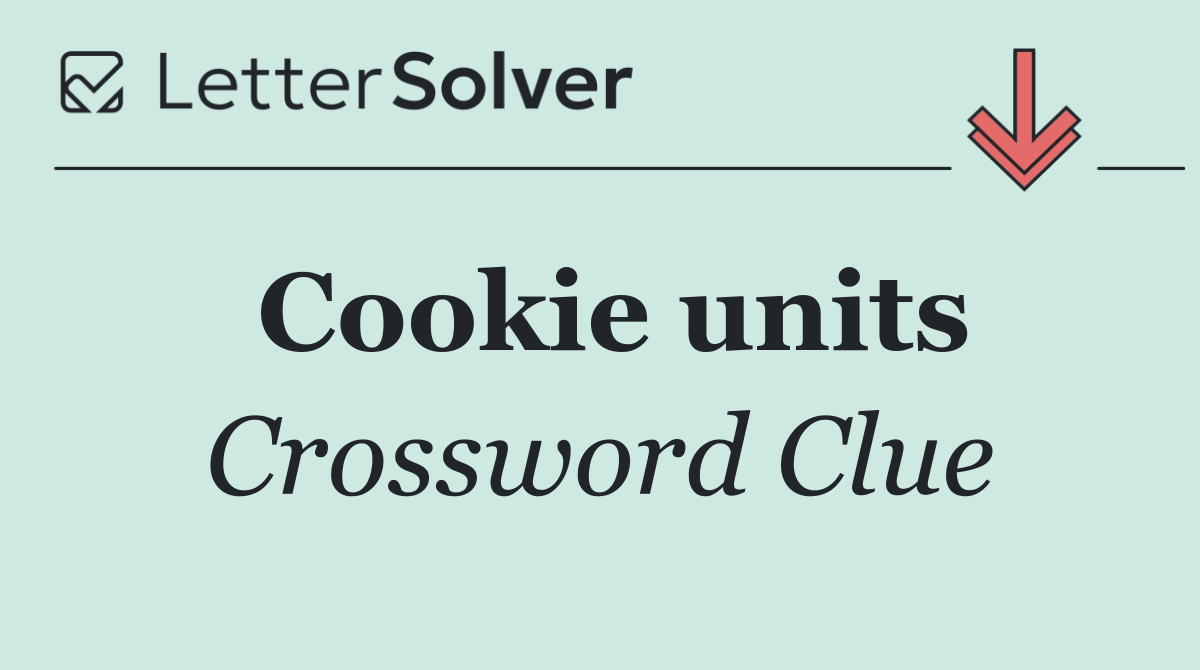 Cookie units