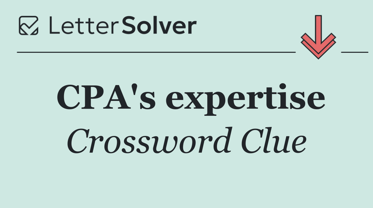 CPA's expertise