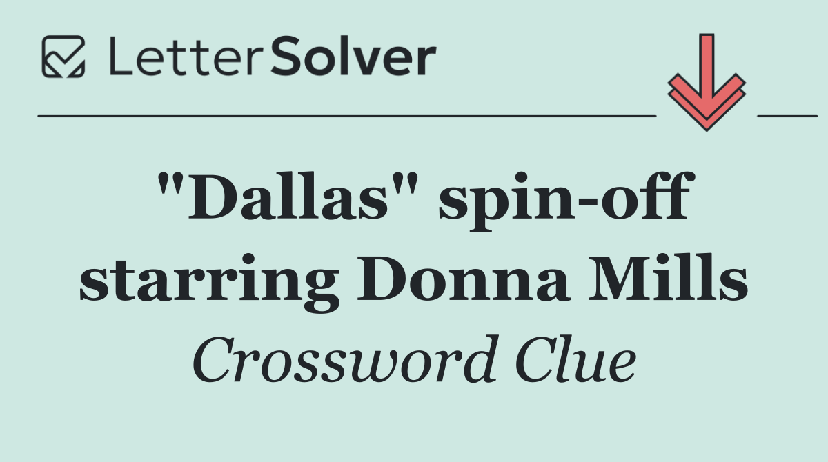 "Dallas" spin off starring Donna Mills