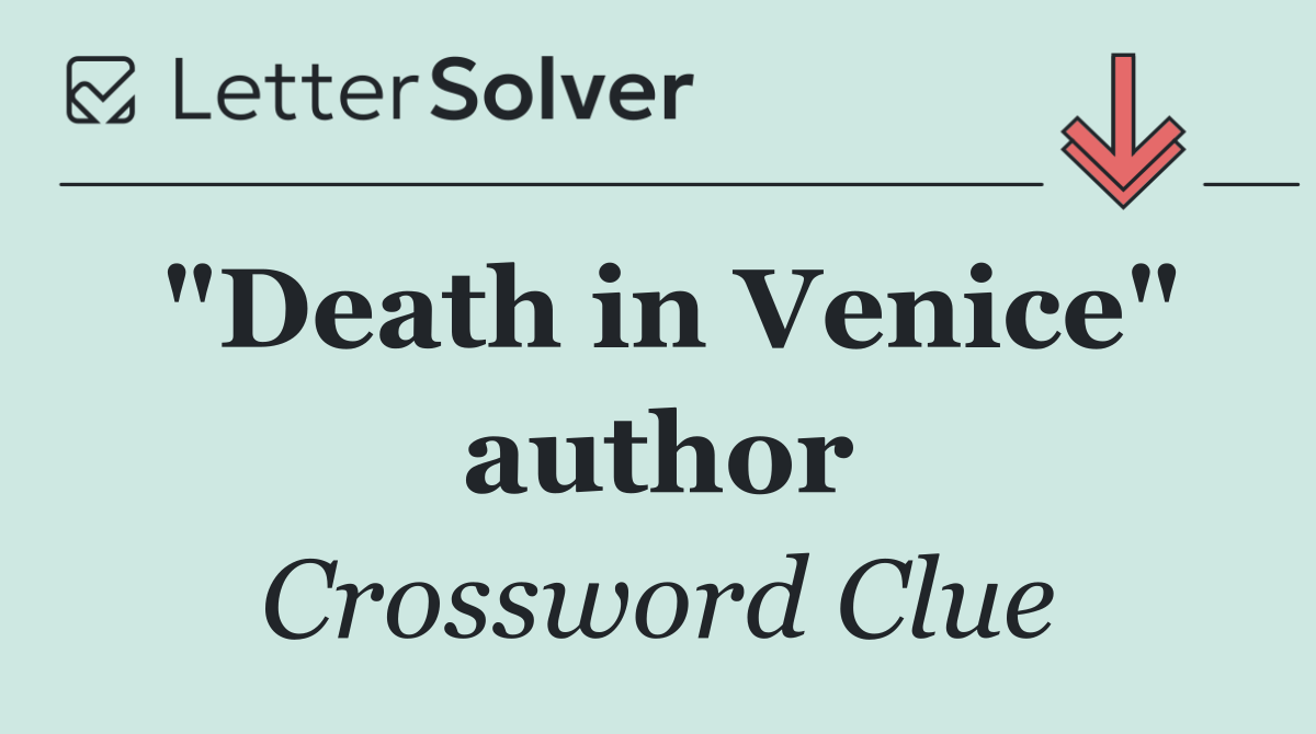 "Death in Venice" author