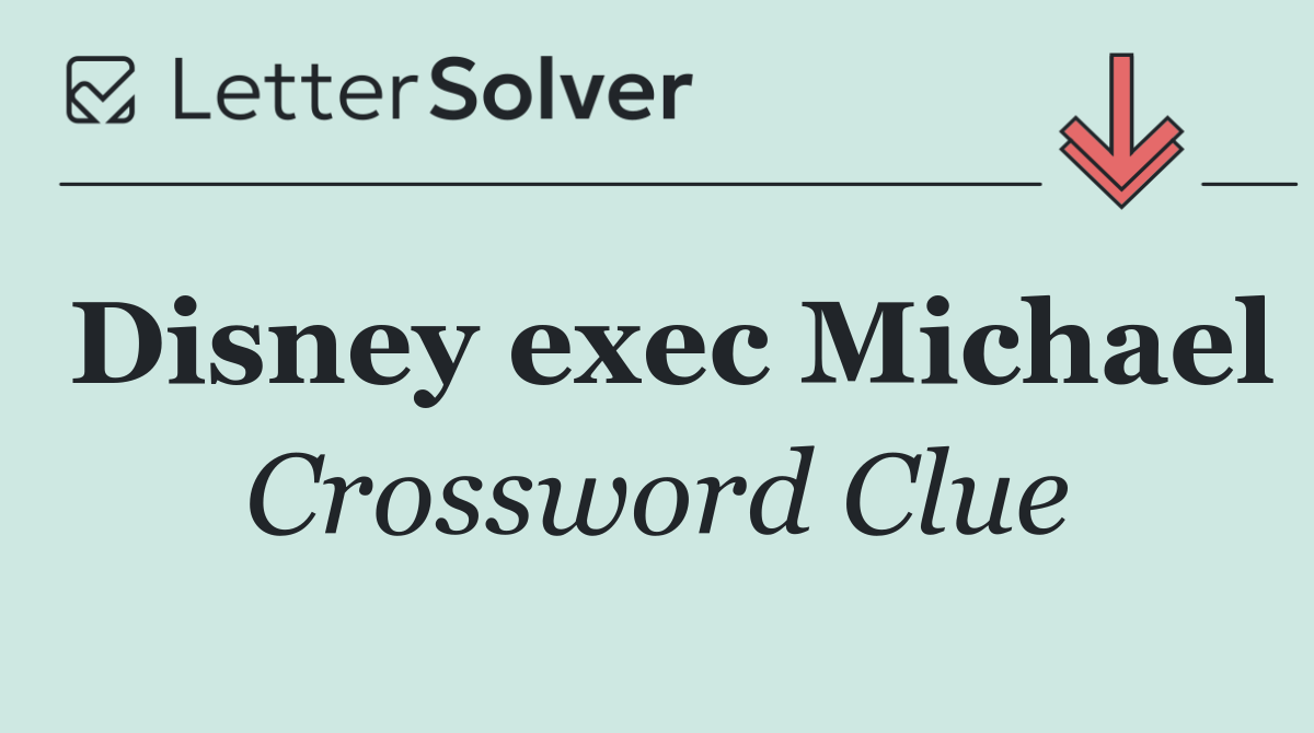 Disney exec Michael