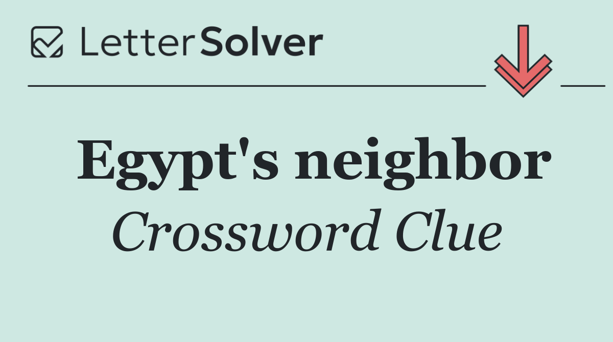 Egypt's neighbor