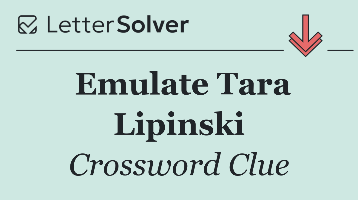 Emulate Tara Lipinski