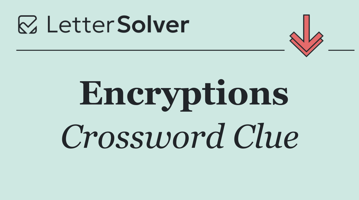 Encryptions