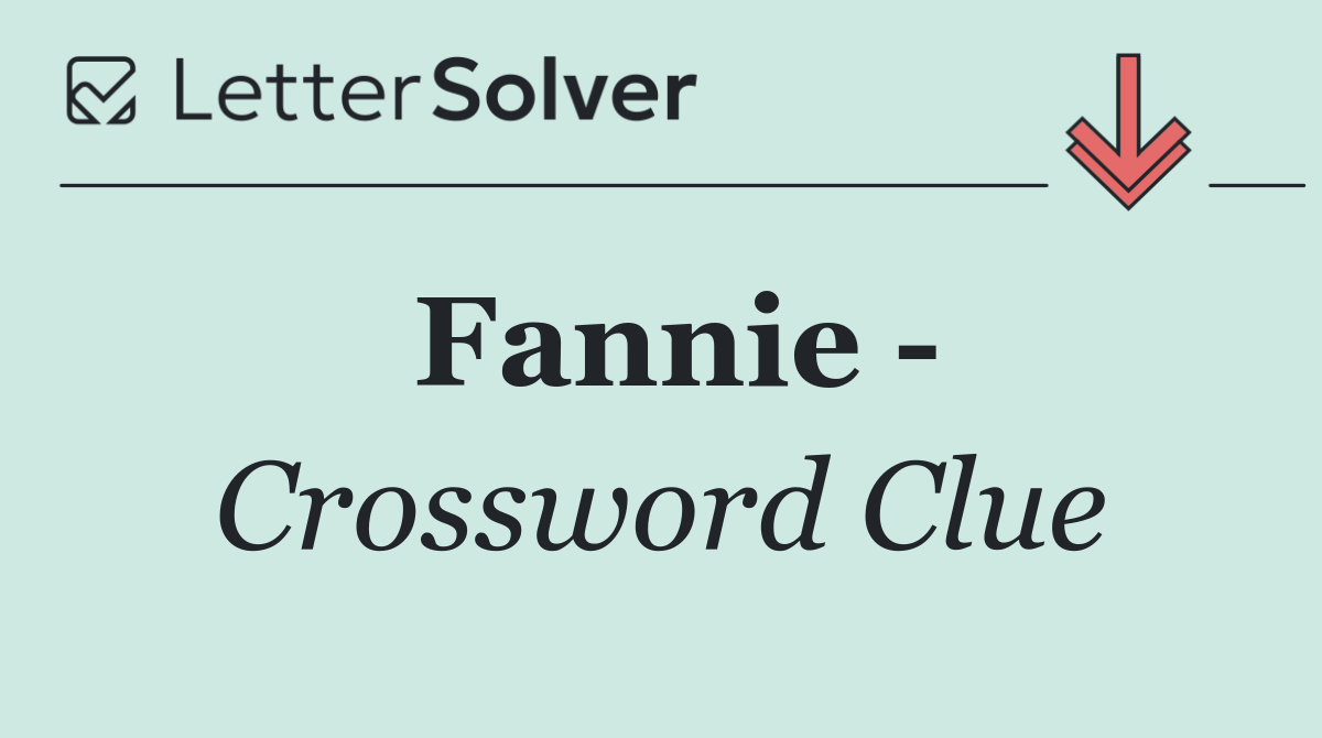 Fannie  