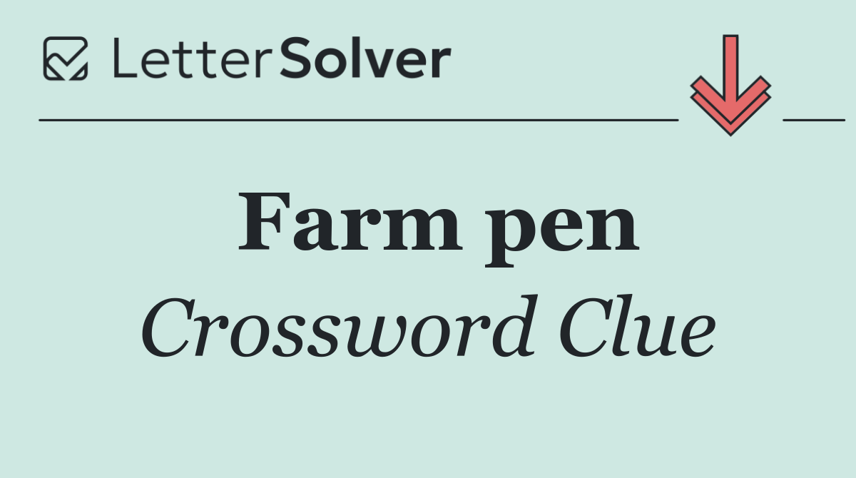 Farm pen