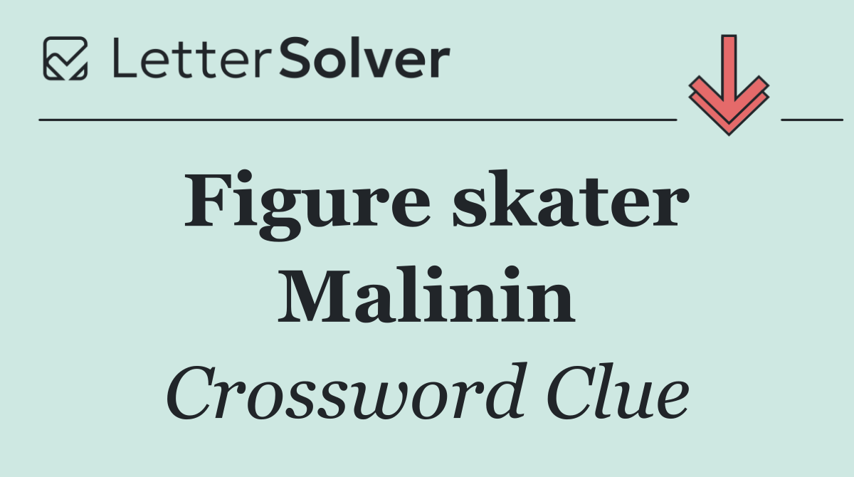Figure skater Malinin