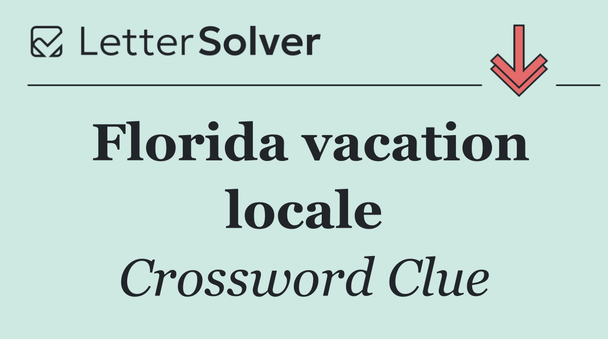 Florida vacation locale