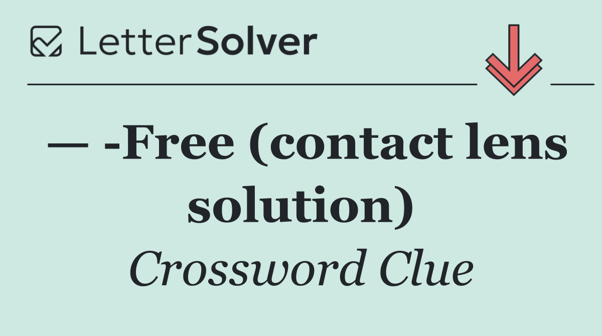 —  Free (contact lens solution)
