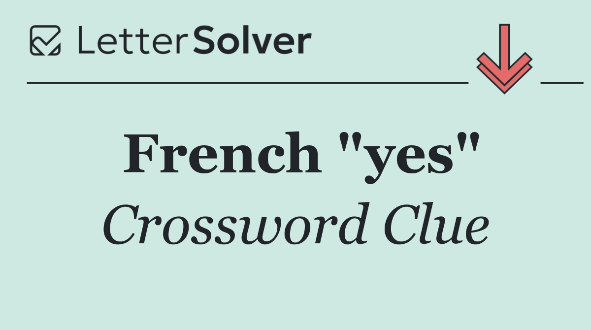 French "yes"